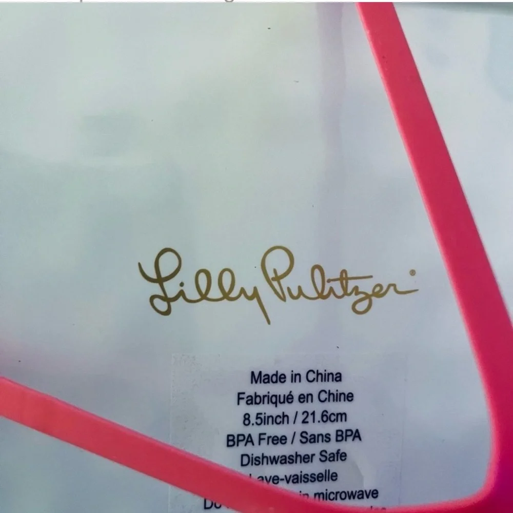 NEW NIB Lilly Pulitzer Sway with Me Set of 4 Engineered Melamine Plates - Picture 7 of 7